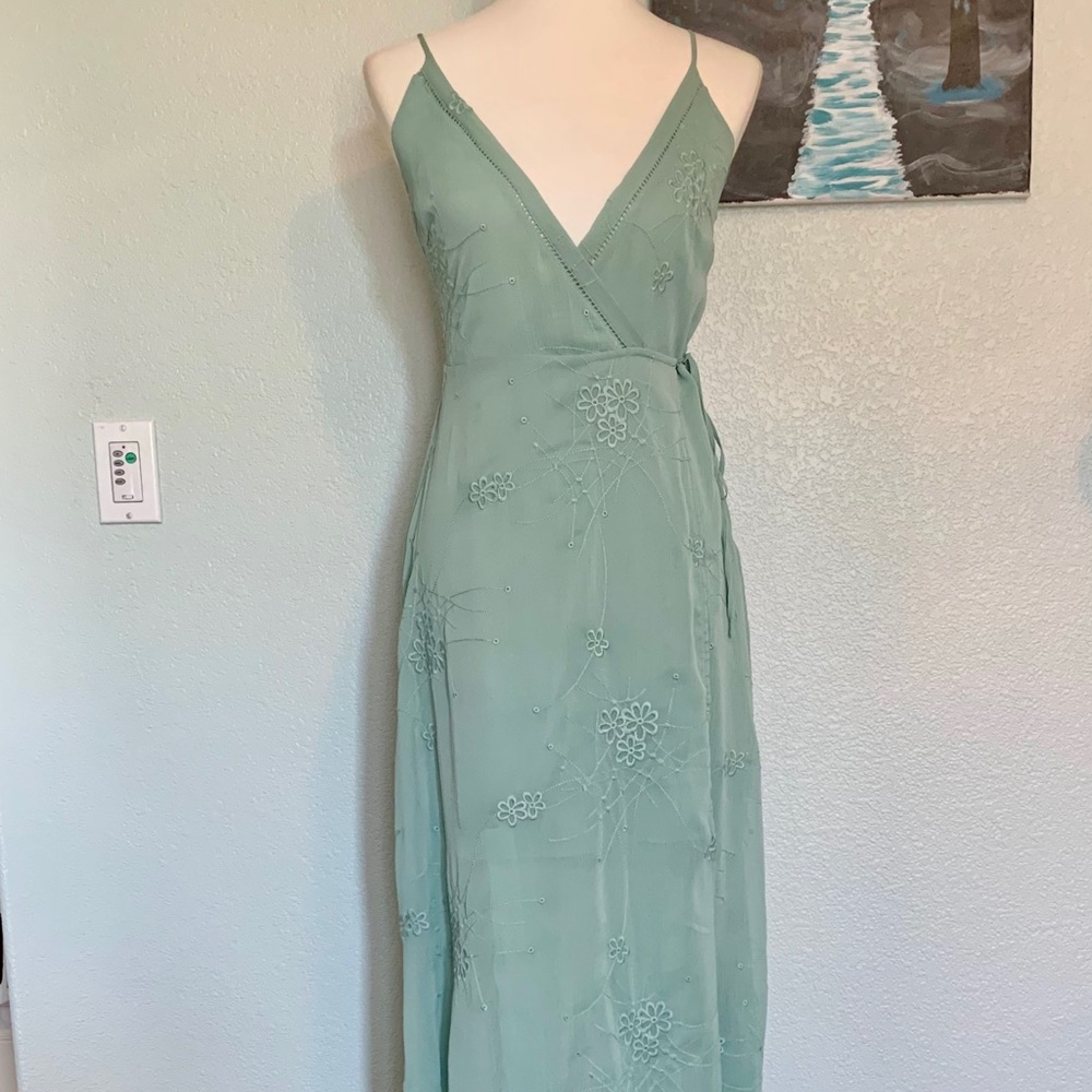 SALE! Astr The Label NWT Wrap Maxi Dress, Blue